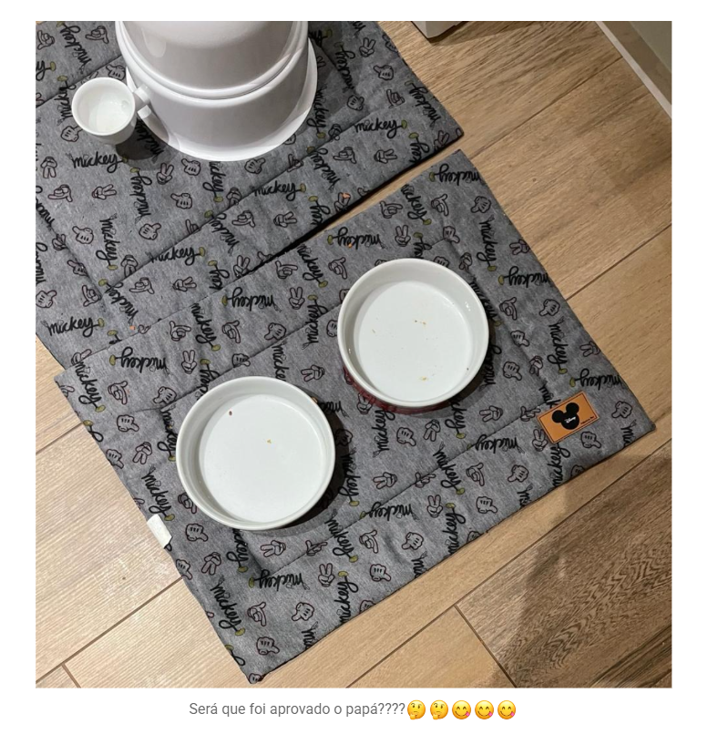 Foto autorizada de Natália com os potinhos do Bento e do Joaquim